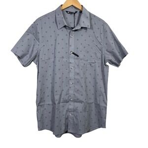 Travis Mathew Gray Casual Button Down Shirt